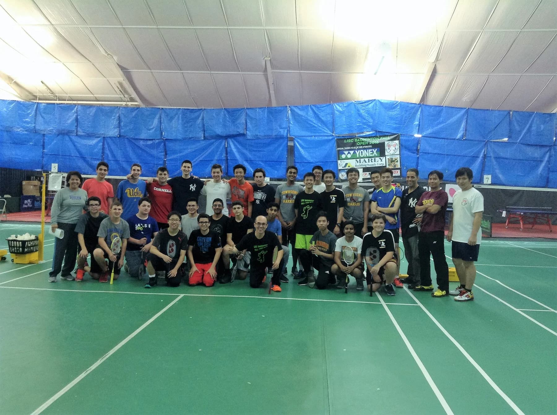 Group event on the badminton courts