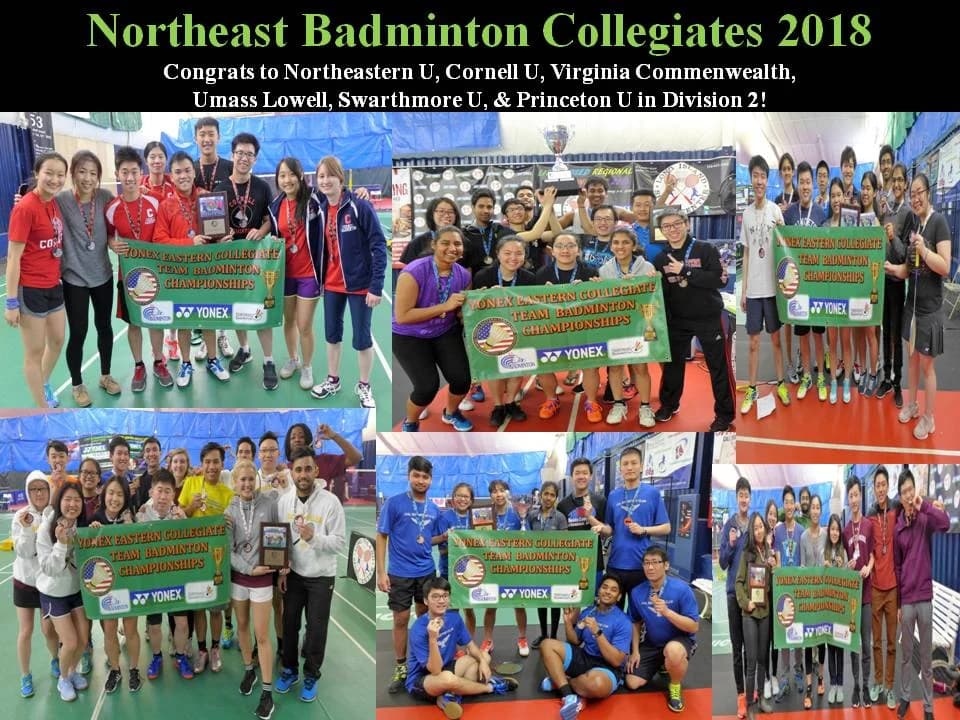 Northeast badminton collegiate champions